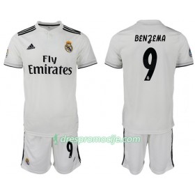 Real Madrid Dres BENZEMA 9 Dječji Domaći 2018/19 Kratkih Rukava